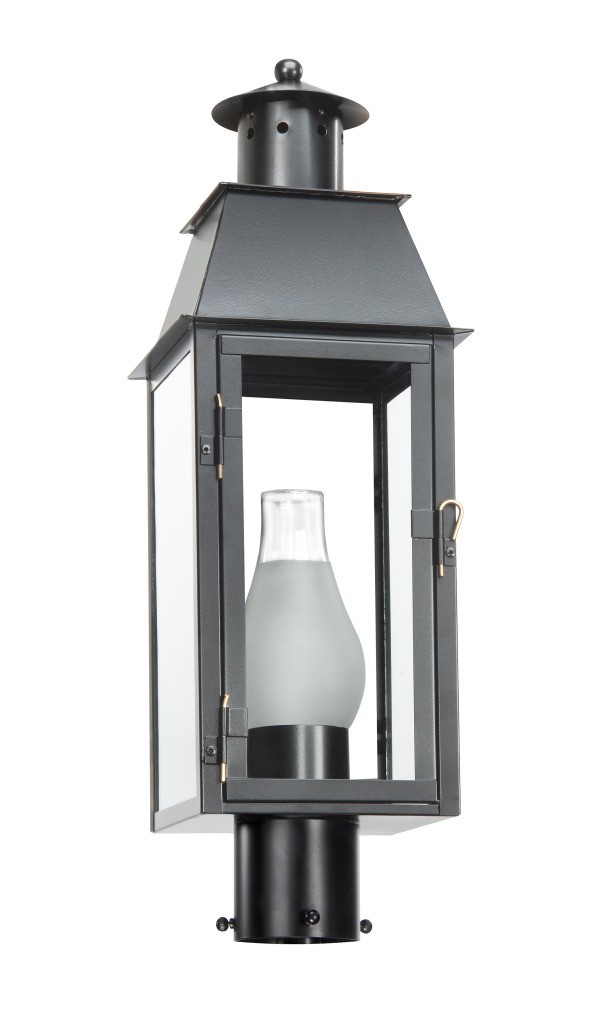 St. Phillips Collection SP-1754 post mount copper lantern exterior light black lantern copper lantern post mount