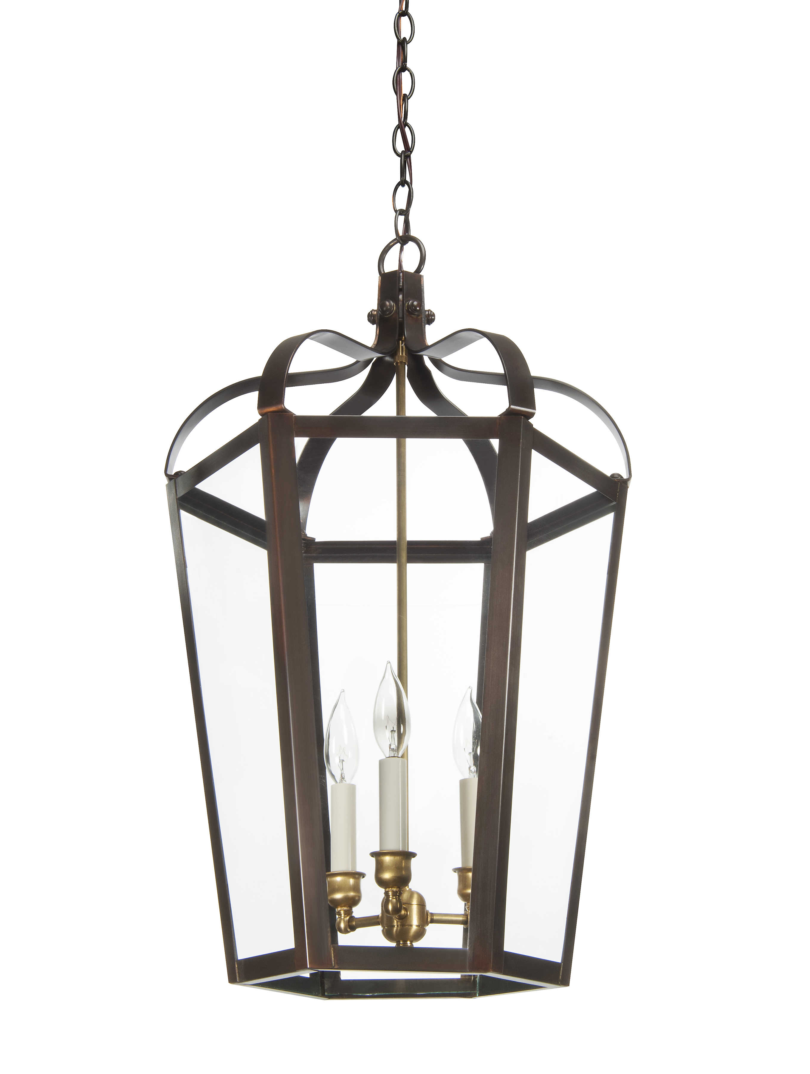 King Street Copper Hanging Lantern - Lantern & Scroll