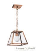 hanging ceiling light lantern black bronze copper chain brass exterior interior gas electric scroll -